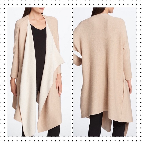 NWT Donna Karan- Open Front Two-Tone Cardigan XS/S - Picture 8 of 12
